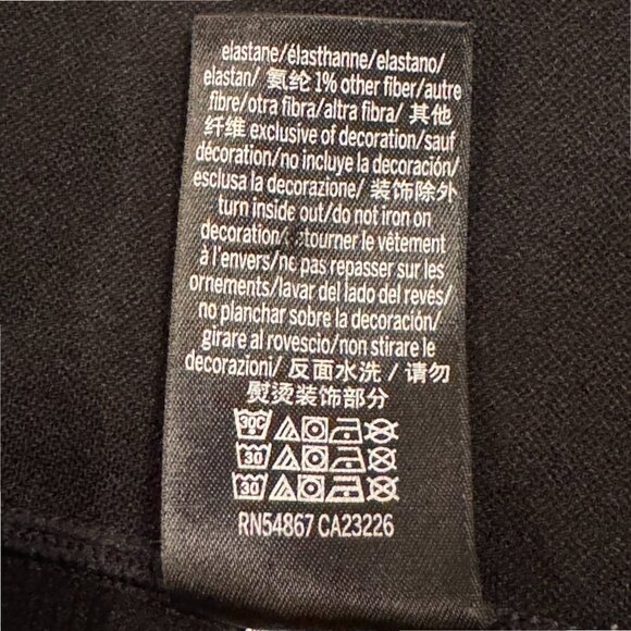 VICTORIA'S SECRET Pink Ribbed Waist Black Active Athletic Leggings - Picture 5 of 6